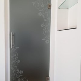 FLOREALE decoro sabbiato su satinato