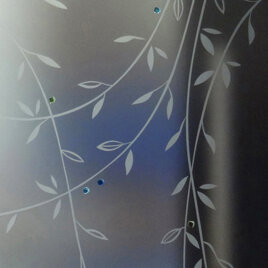 FLOW decoro sabbiato su satinato con murrine