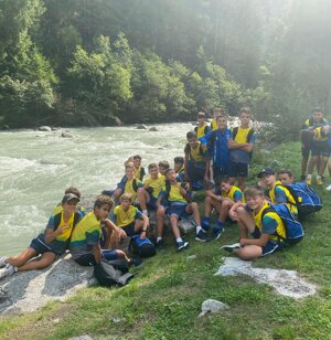 Pausa durante la gita in quota
