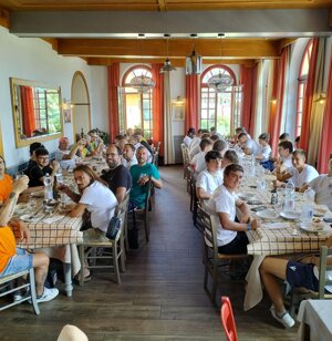 Pranzo di commiato al ritiro