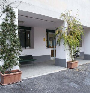 porticato di ingresso piano terra del palaoregina