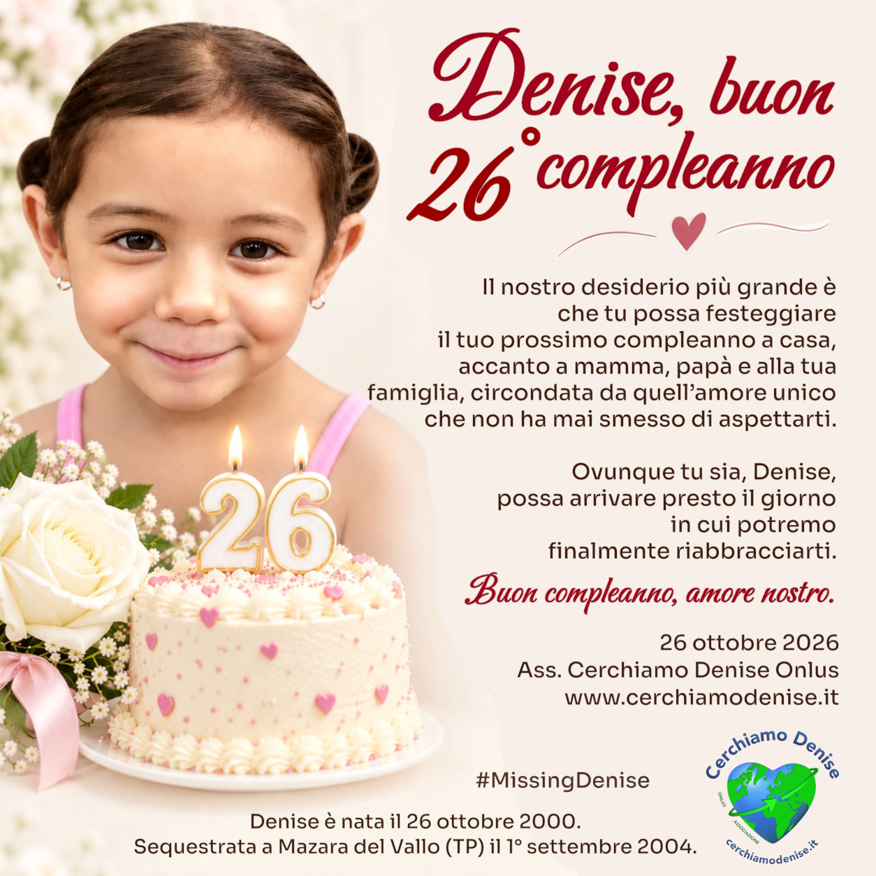 Denise, buon compleanno amore nostro