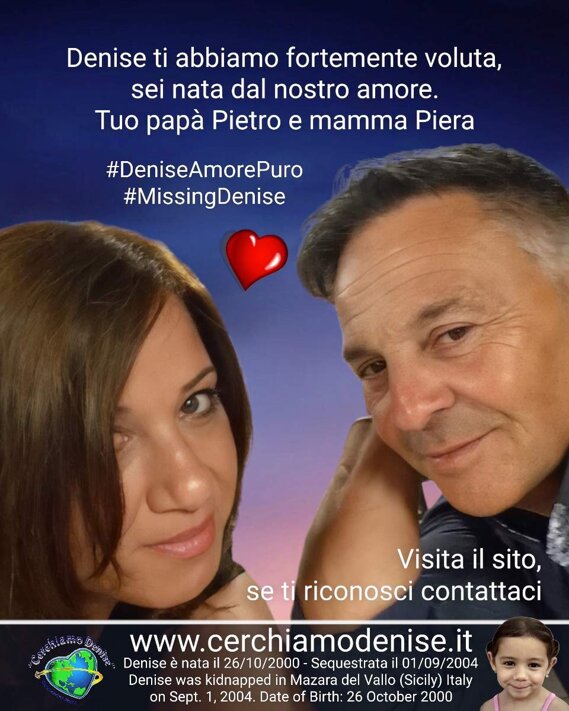 Denise Amore Puro Denise ti abbiamo fortemente voluta, sei nata dal nostro amore. Tuo Papà Pietro e Mamma Piera 💕 Denise Amore Puro Denise ti abbiamo fortemente voluta, sei nata dal nostro amore. Tuo Papà Pietro e Mamma Piera 💕