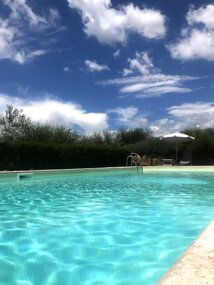 The large pool Cristal water