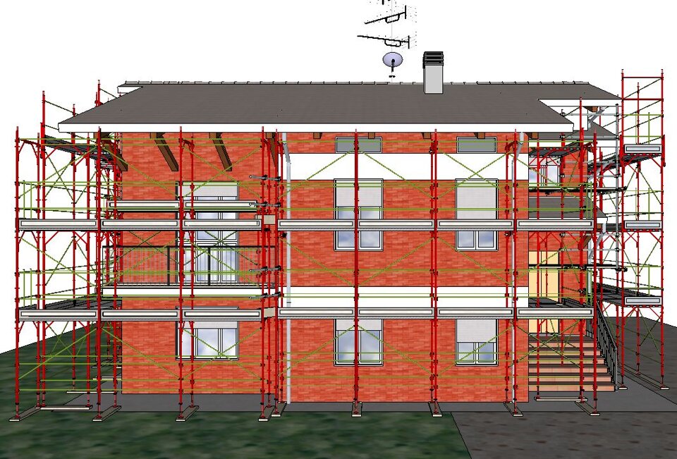 IMG DAL BIM PROGETTO PONTEGGIO LATO SUD IMG DAL BIM PROGETTO PONTEGGIO LATO SUD