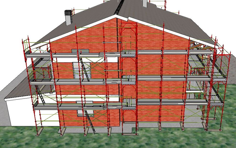 IMG DAL BIM PROGETTO PONTEGGIO LATO NORD IMG DAL BIM PROGETTO PONTEGGIO LATO NORD