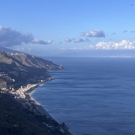 View of the costline from Taormina