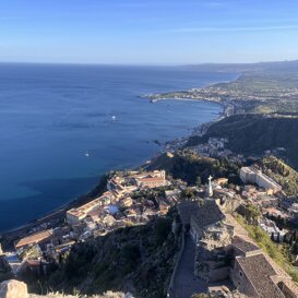 View of the costline from Taormina