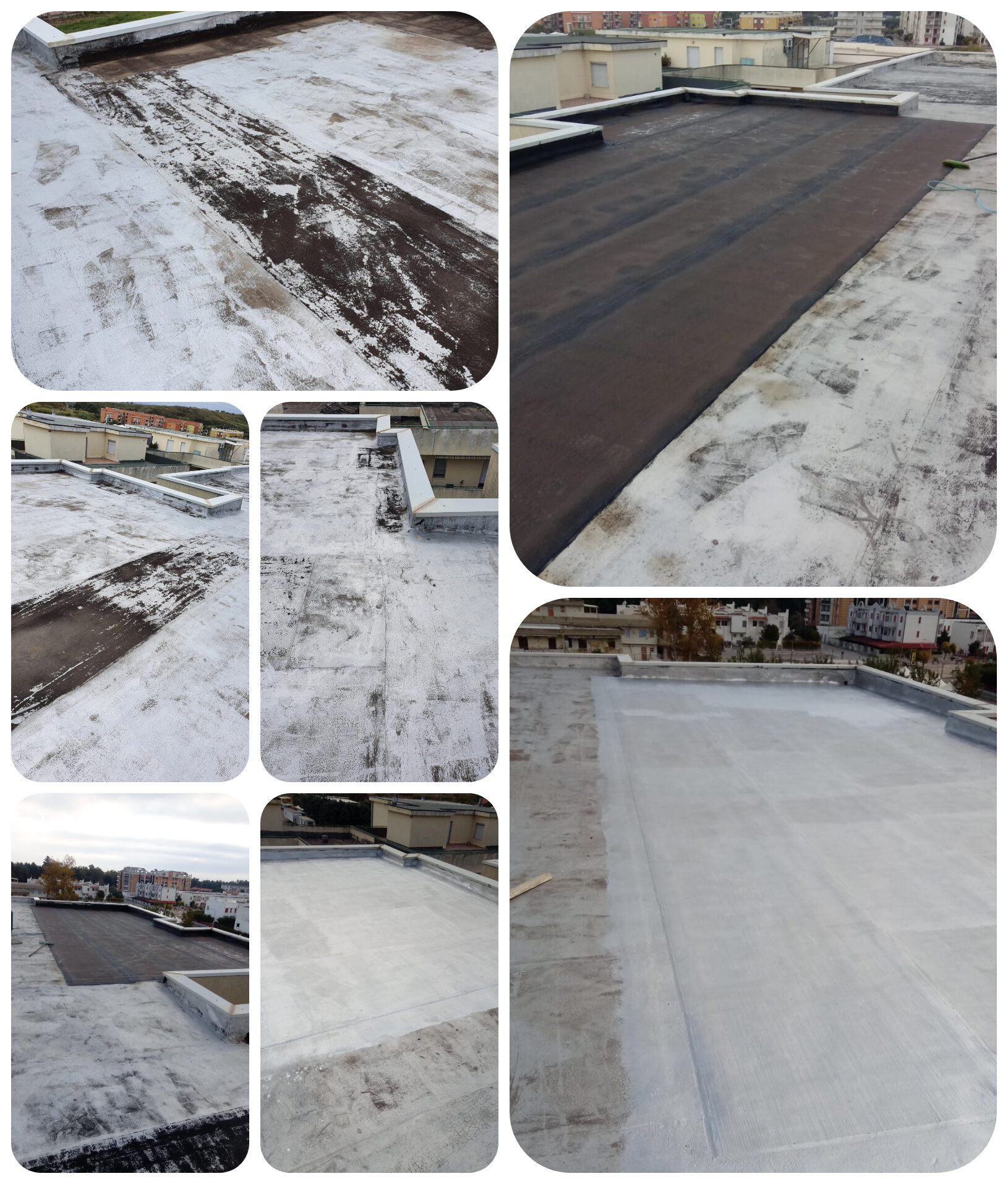 Manutenzione isolamento tetto con guaina