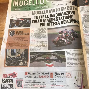 Pubblicazione su Repubblica Firenze Inserto speciale Mugello