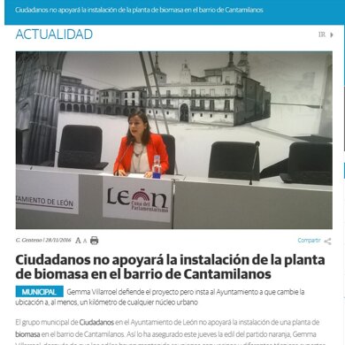 C´S NO APOYARA LA INSTALACION CANTAMILANOS CIUDADANOS NO APOYARA LA INSTALACION EN CANTAMILANOS