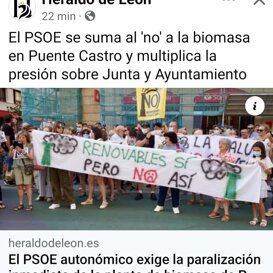 PSOE AUTONOMICO NO A LA BIOMASA EN PUENTE CASTRO