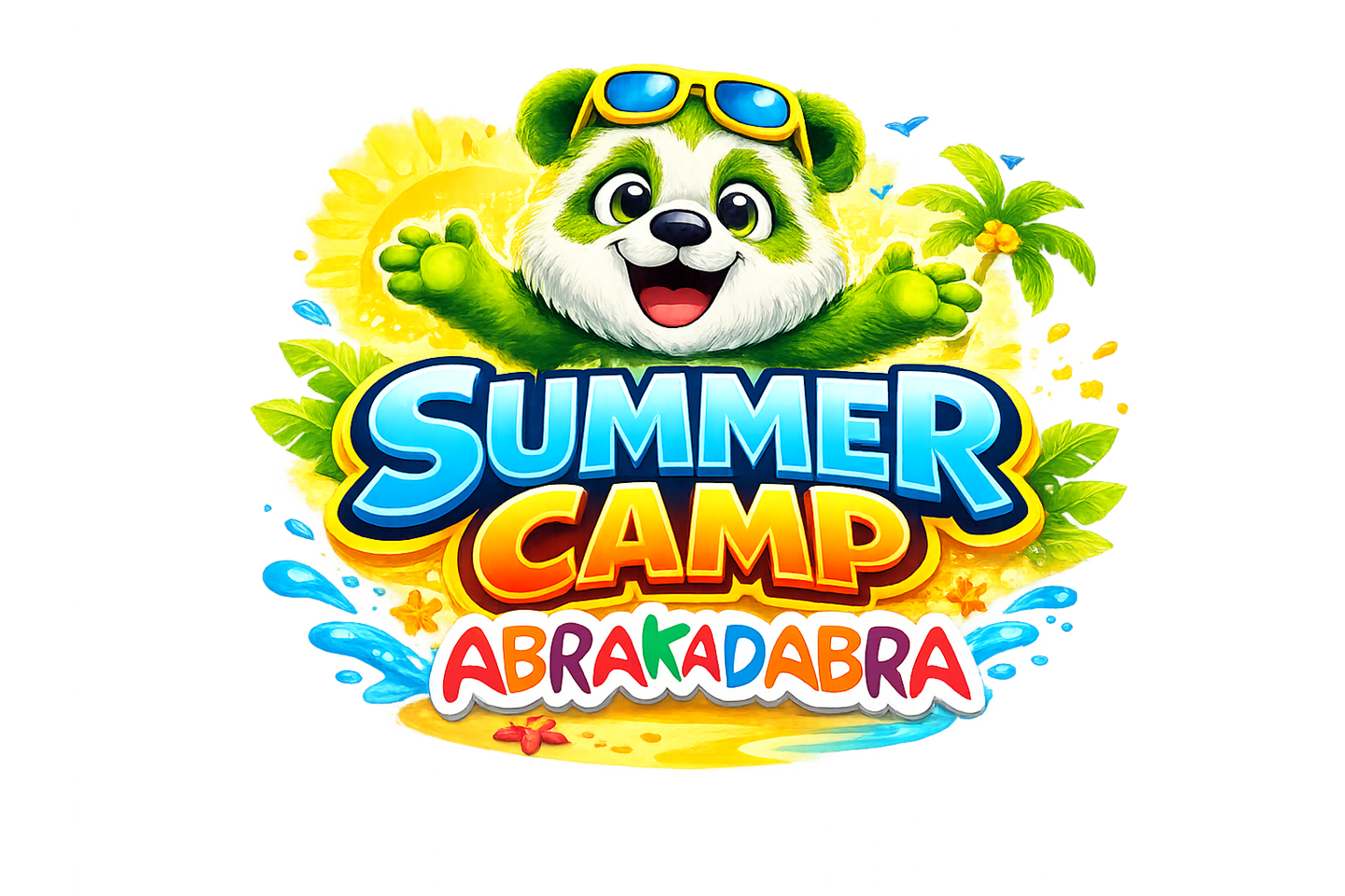 logo summer camp per abbigliamento