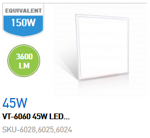 PANNELLO LED 45W 600X600 LUCE NATURALE