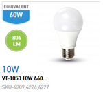 LAMPADINA BULBO 10W E27 LUCE NATURALE