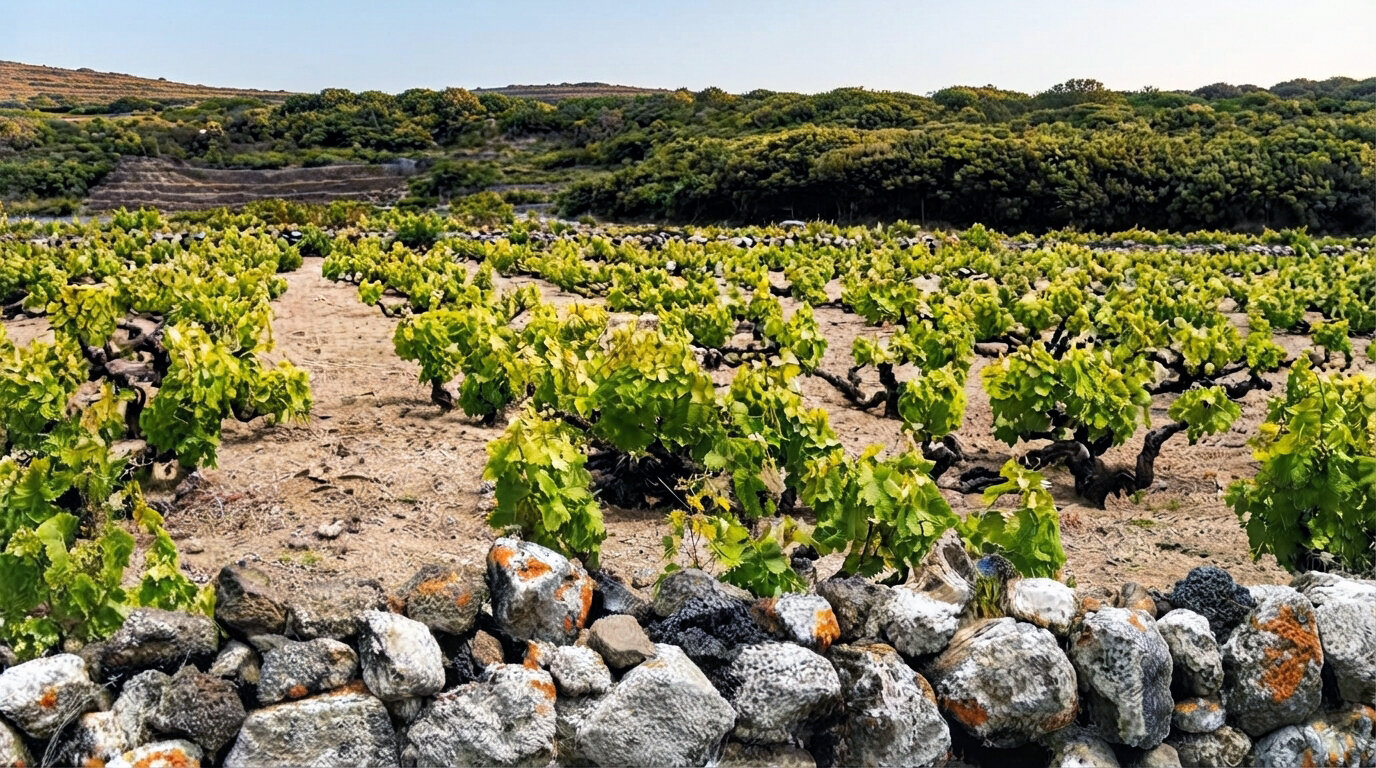 Coltivazione della vite ad alberello di Pantelleria