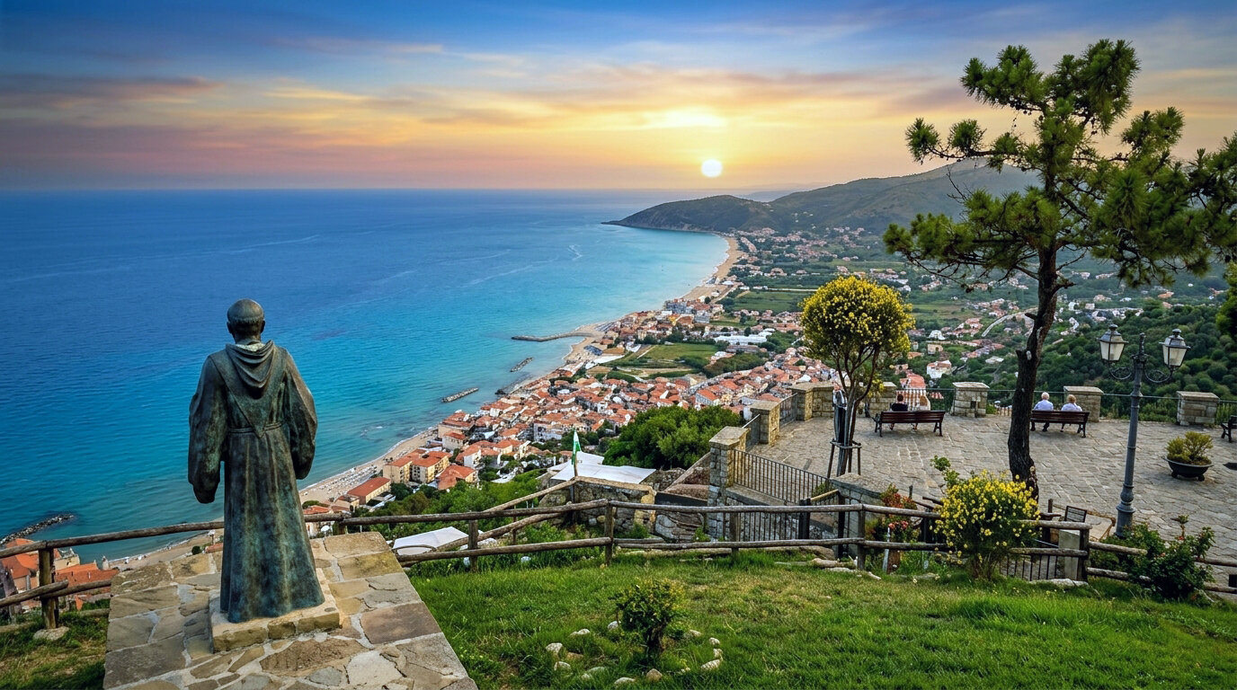 Il Tramonto dal Belvedere di Castellabate