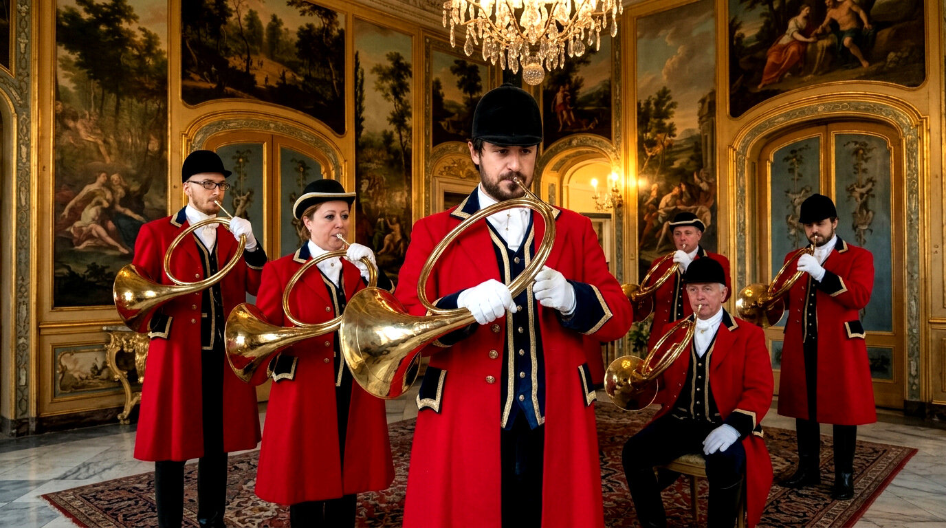 L&rsquo;arte musicale dei suonatori di corno da caccia