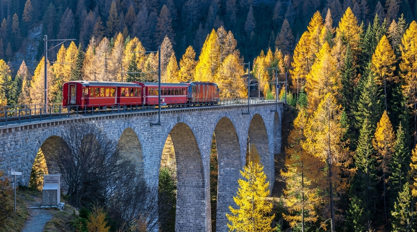 La ferrovia retica nel paesaggio dell’Albula e del Bernina La ferrovia retica nel paesaggio dell’Albula e del Bernina