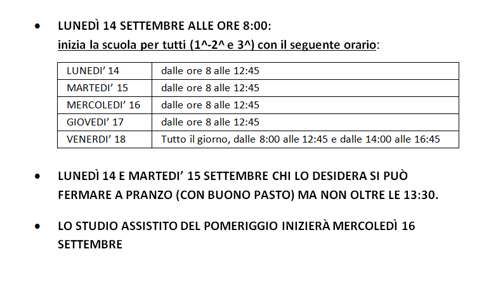 inizio anno secondaria 2 inizio anno secondaria 2