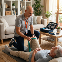 trattamenti di fisioterapia a domicilio del paziente