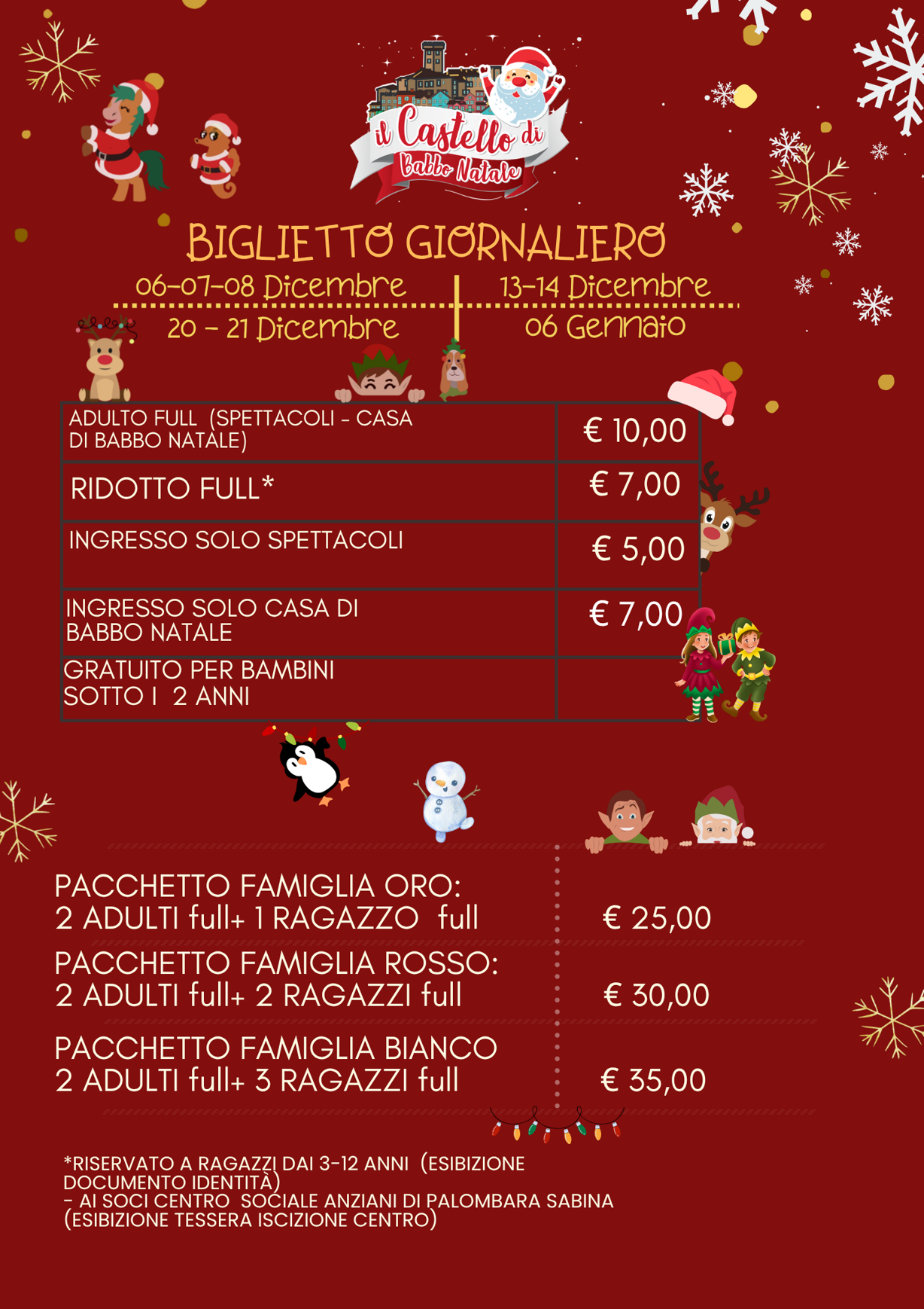 red and green playful christmas market flyer (volantino (a4)) (1)