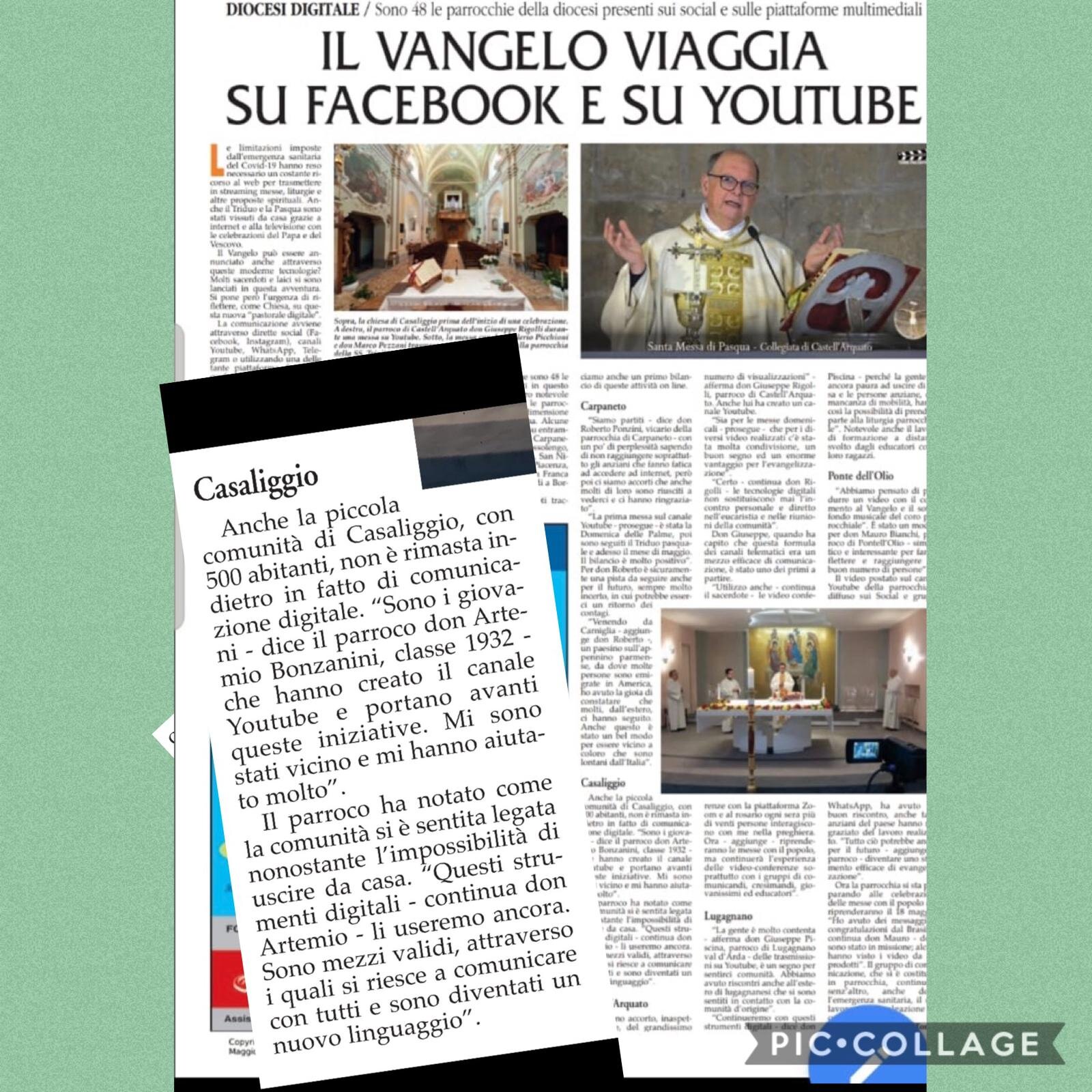 LA PARROCCHIA AL TEMPO DEL CORONAVIRUS (6 aprile 2020)