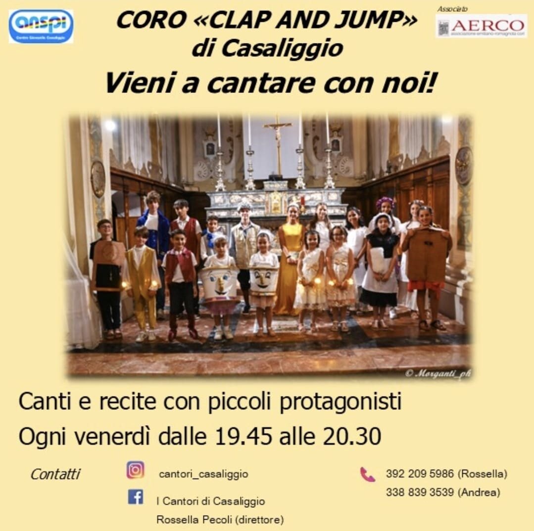Il coro Clap and Jump cerca cantanti