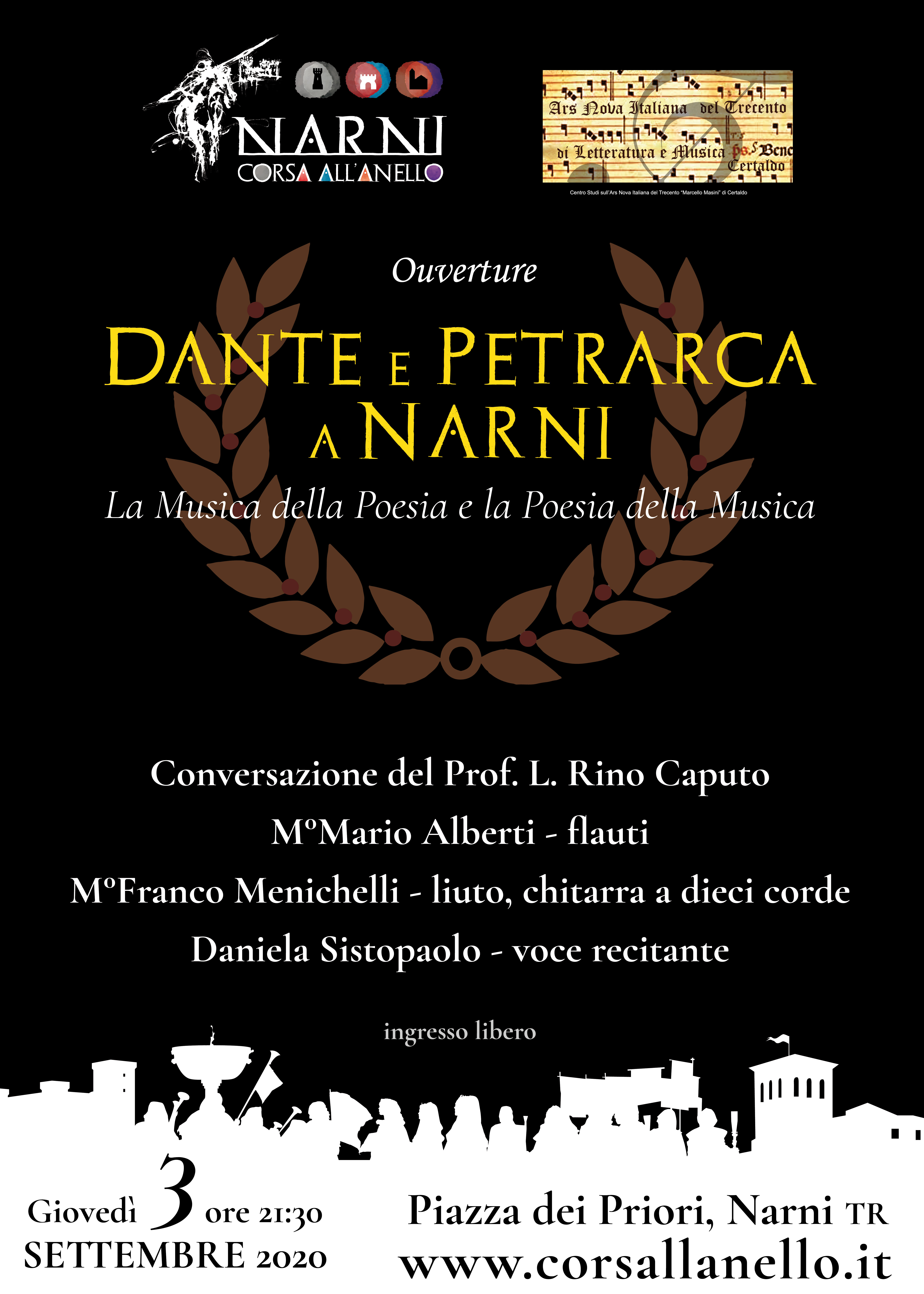 52^ edizione Corsa all'Anello di Narni - Dante e Petrarca a Narni