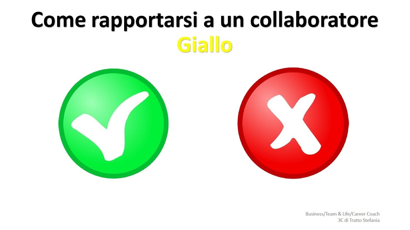 COME RAPPORTARSI A UN COLLABORATORE GIALLO