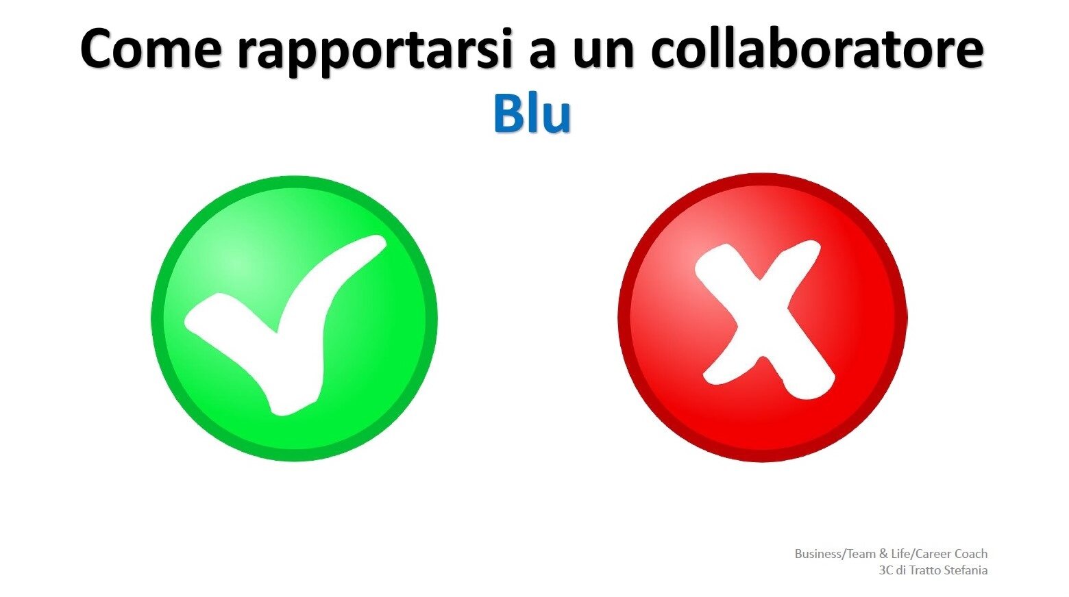 COME RAPPORTARSI A UN COLLABORATORE BLU