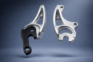 forcellino posteriore in alluminio con attacco disk