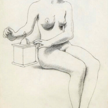 The kitchen 1996 Carboncino su carta cm 63,3x48,6