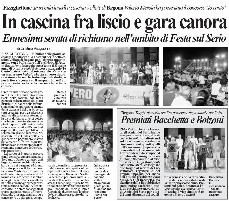 In cascina fra lisco e gara canora In cascina fra lisco e gara canora
