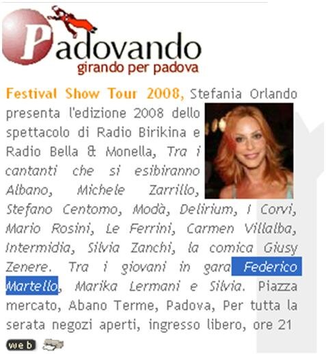 Festival Show in tour