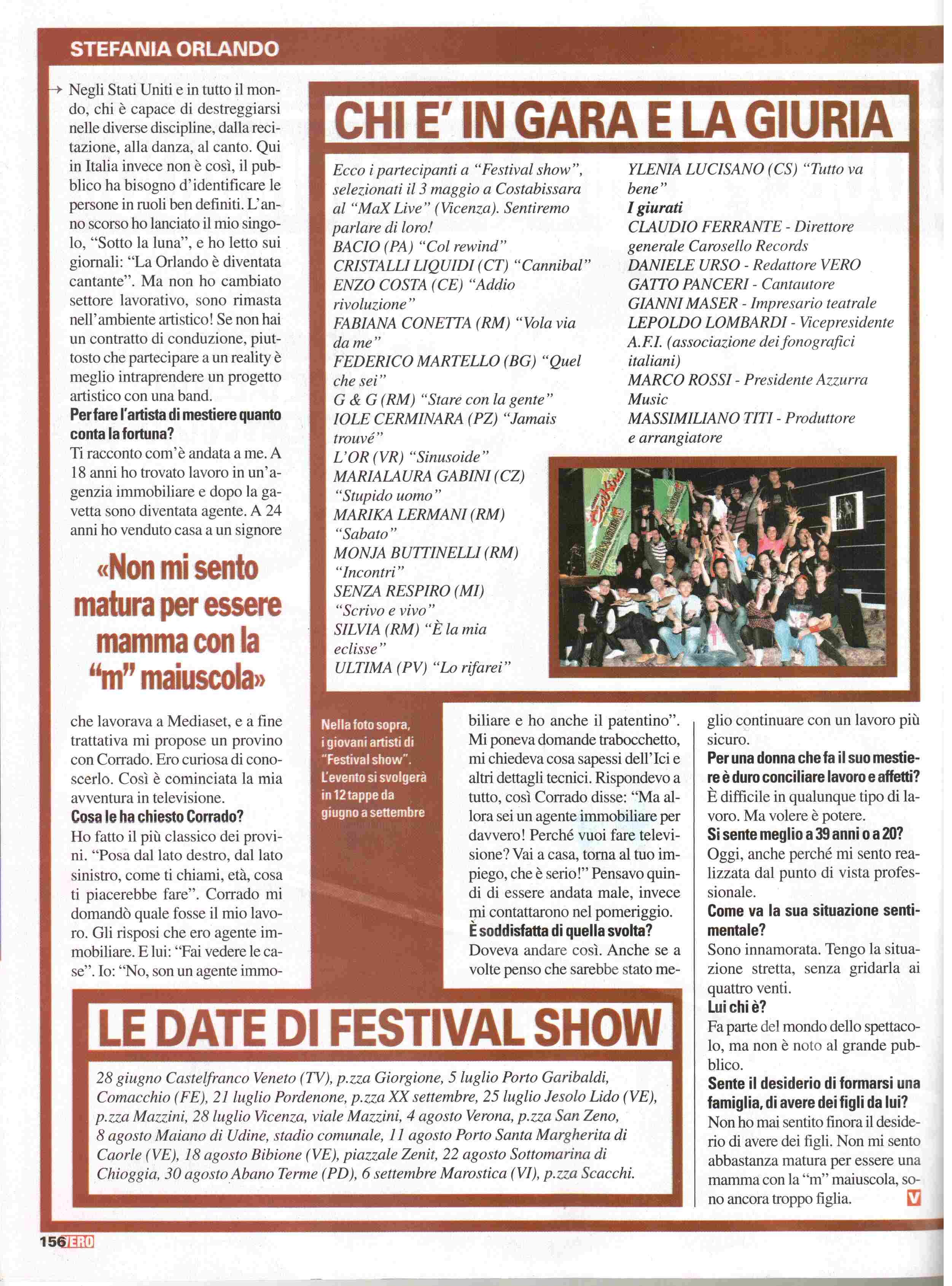 Festival Show in tour Festival Show in tour