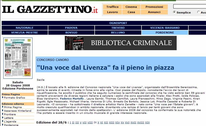 Una voce dal Livenza fa il pieno in piazza Una voce dal Livenza fa il pieno in piazza