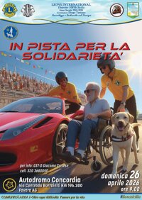 IN PISTA PER LA SOLIDARIETA' - raccolta pro Cane Guida, ore 09,00 Autodromo Concordia, Contrada Burrainiti Km 196,300 FAVARA (AG)