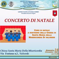 CONCERTO DI NATALE ORE 17,30 - Chiesa Misericordia - Valverde (CT)