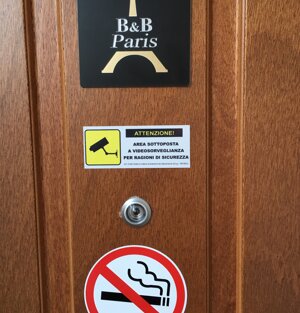 Porta di ingresso al B&B Paris