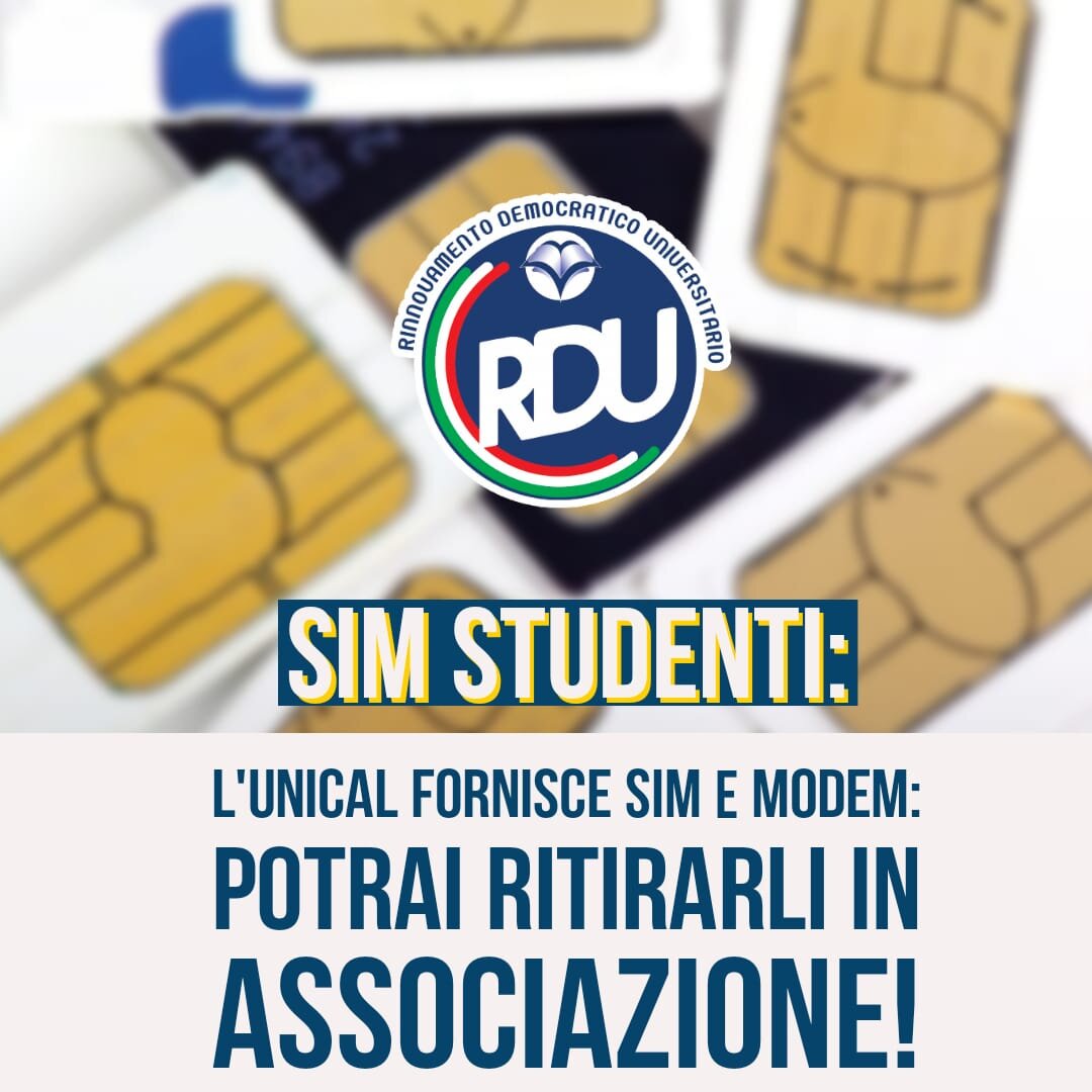 Ecco la procedura Esse3 per ritirare SIM e modem!