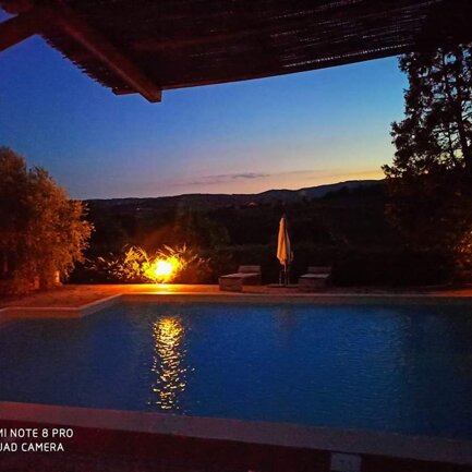 Panoramic Pool Sunset Panoramic Pool Sunset