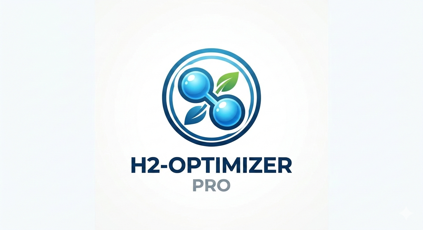 Software H2-Optimizer Pro per ingegneria dell'idrogeno.