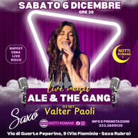 Sabato 6 Dicembre - Apericena, Live e Disco