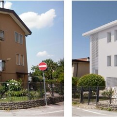 Edificio bifamigliare Prima e Dopo la riqualificazione energetica