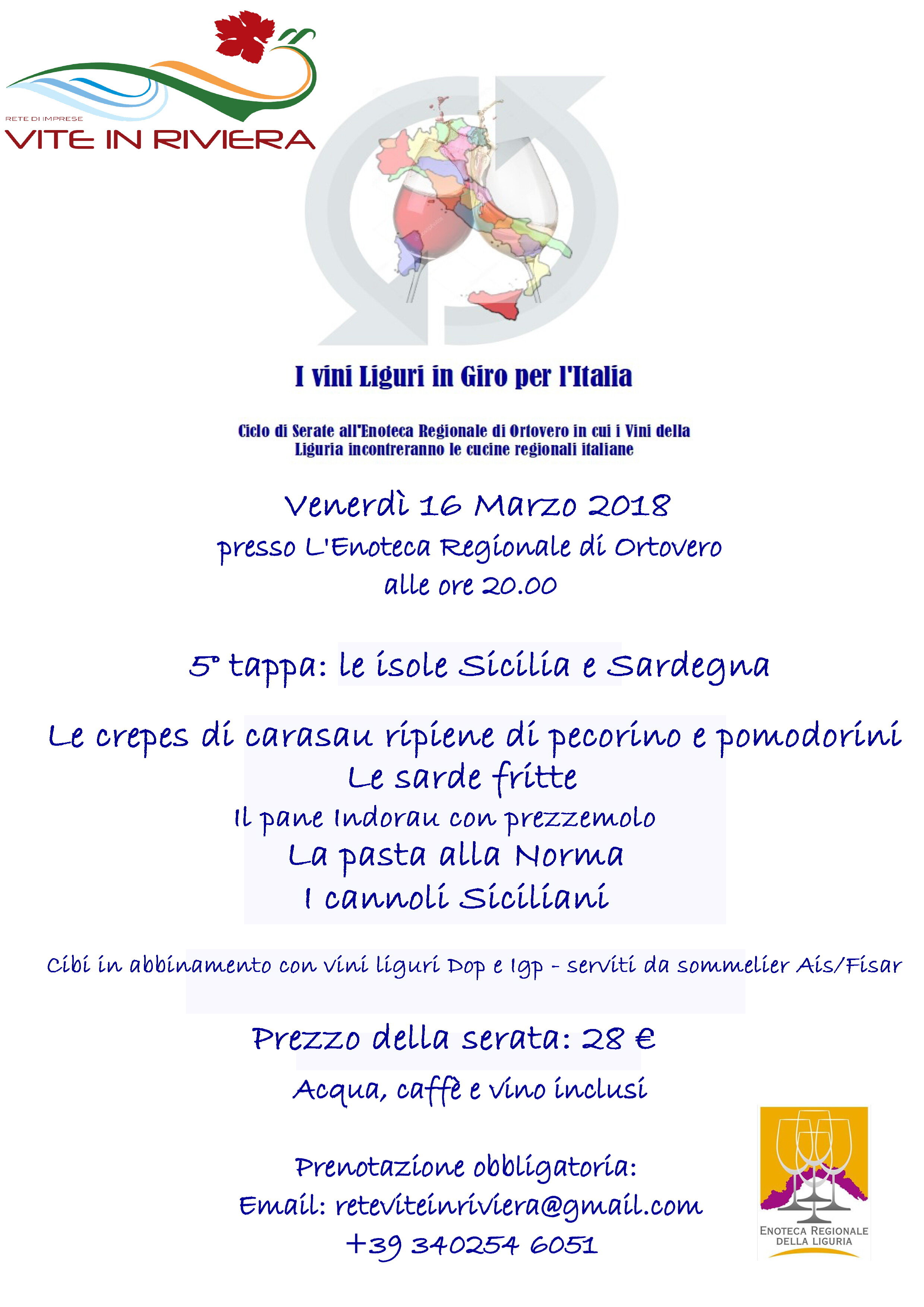 I VINI LIGURI IN GIRO PER L'ITALIA