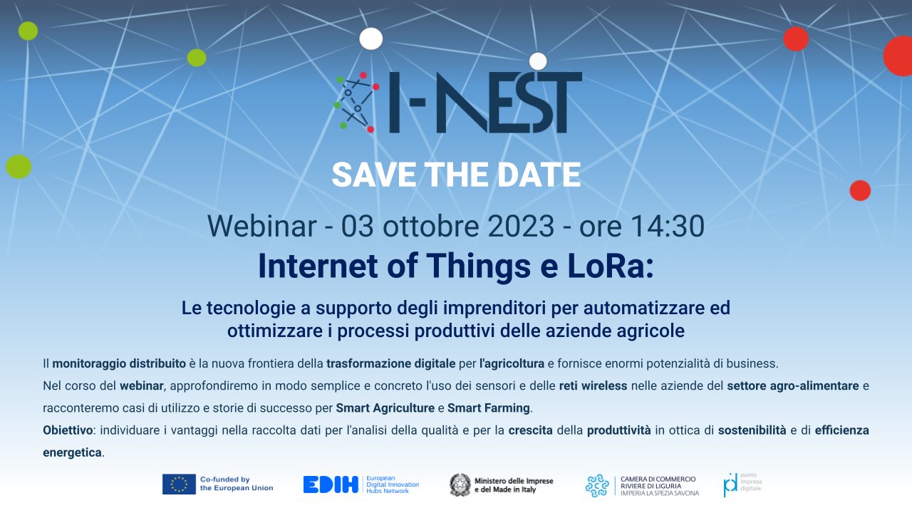"Internet of things e LoRa": tecnologie per automatizzare i processi produttivi delle aziende agricole