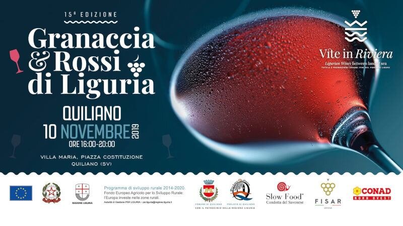 A Quiliano torna la rassegna "Granaccia e rossi di Liguria"