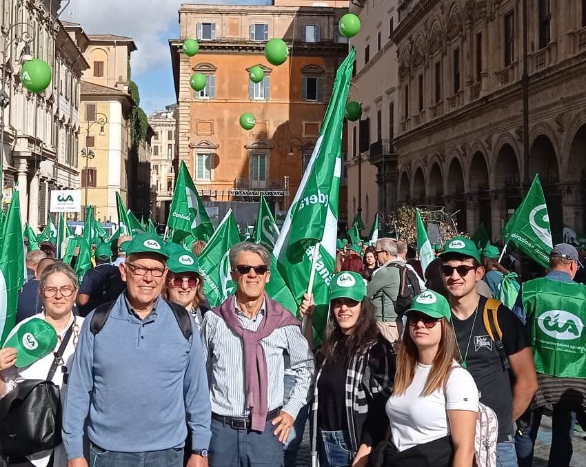 Gli agricoltori scendono in piazza: delegazione Cia Savona alla protesta nazionale