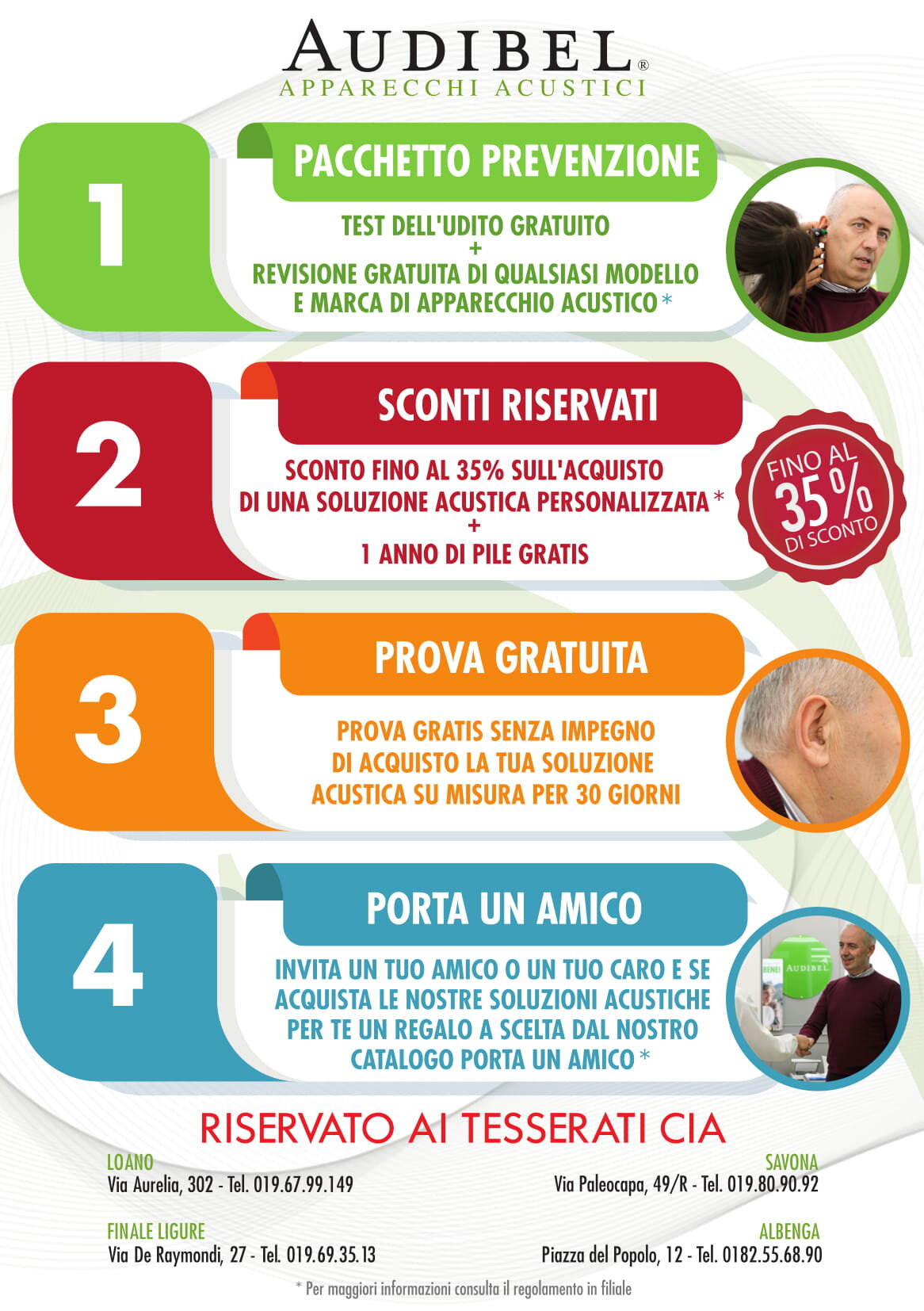 CONVENZIONE CIA SAVONA / AUDIBEL